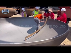 Q345r 2600mm दीर्घवृत्तीय सिर दबाव पोत स्टेनलेस स्टील डिश समाप्त 58 मिमी