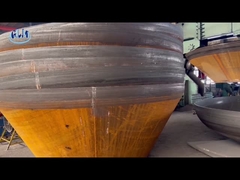 SA516 Gr70 शंक्वाकार टैंक सिर दोहरी चरण स्टील 25 मिमी पाइप कैप स्टेनलेस स्टील डिश