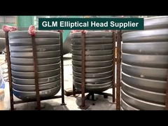 Asme 1000cm 2 से 1 अण्डाकार सिर स्टेनलेस स्टील डिश समाप्त गर्म ढाला