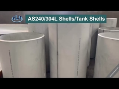 SS304 रोल्ड स्टील सिलेंडर रसायन उद्योग के लिए स्टेनलेस स्टील प्लेट रोलिंग