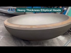 10000 मिमी गर्म आकार का दीर्घवृत्तीय डिश अंत ईंधन टैंक के लिए अर्धगोलाकार टैंक सिर ASME