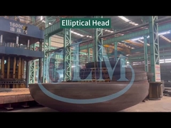 अनुकूलित 2000MM 20MM 2 से 1 धातु स्टील पाइप फिटिंग अण्डाकार टैंक हेड आयाम