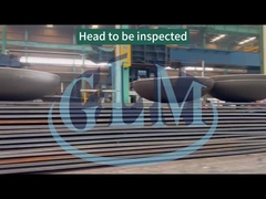 अनुकूलित Q235 Q345 पाइप सील के लिए टोरिस्फेरिकल डिश हेड प्रेशर वेसल 100 मिमी