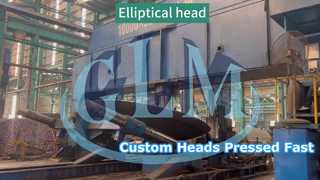 ड्रम प्रेस मशीन का उपयोग करके अण्डाकार सिरों को दबाया जाता है।