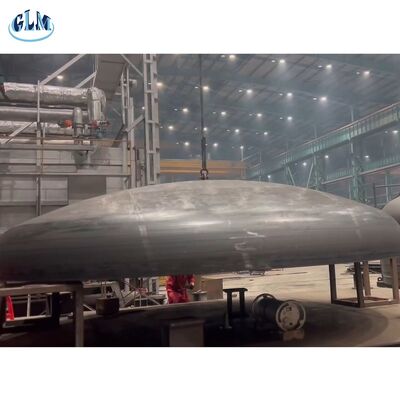 अनुकूलन योग्य दबाव 4200 मिमी व्यास दबाव वाहिकाओं के लिए गर्म प्रेसिंग के साथ Torispherical डिश सिर