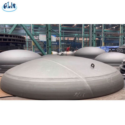 4200 मिमी व्यास 14 मिमी मोटाई दबाव वाहिकाओं के लिए गर्म प्रेसिंग के साथ Torispherical डिश सिर
