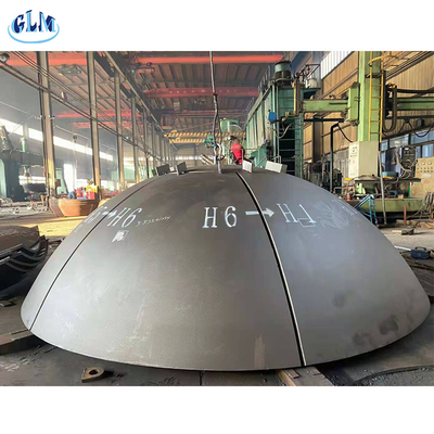 Sa516 Gr70 100 मिमी गोलार्ध टैंक सिर ASME स्टेनलेस स्टील डिश