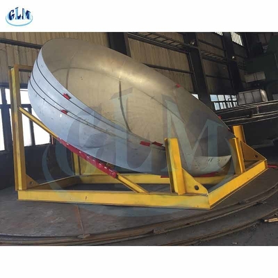 30 मिमी ASME Q345A गोलाकार सिर 2 मिमी स्टेनलेस स्टील प्रतिक्रिया केटल के लिए डिश टैंक
