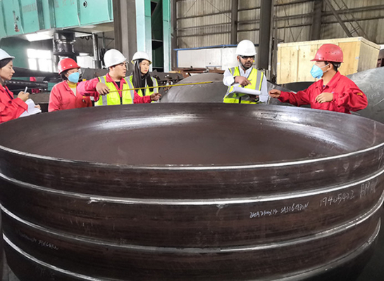 ASME 1000MM स्टेनलेस स्टील डिश हेड