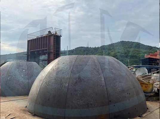विशेष कार्बन स्टील जॉगलिंग डिश सिर दबाव पोत गोलार्ध के अंत