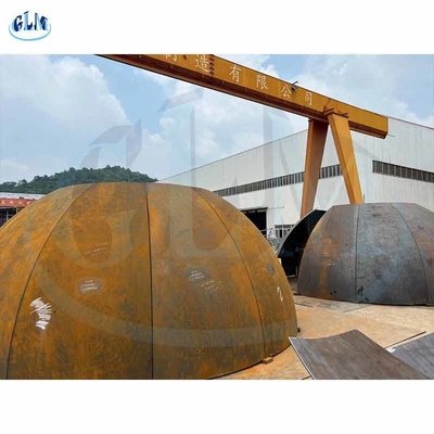 4700mm Dia SA 516 GR 70 गोलार्धीय डिश सिर तल 28 मिमी मोटाई