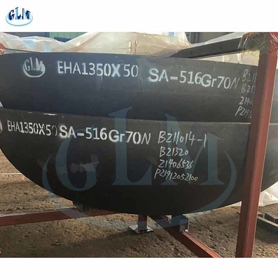 SA516 GR70 अण्डाकार सिर डिश अंत 1350mm व्यास 50mm मोटाई