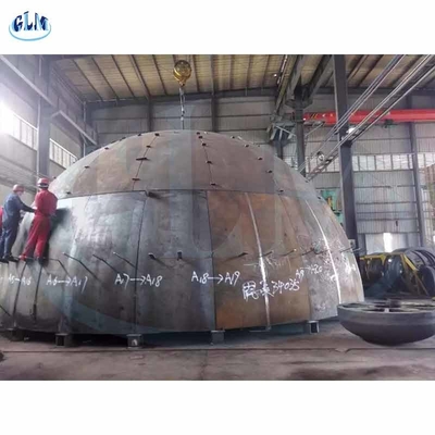 बड़ा विनिर्देश खंडित गोलार्ध टैंक सिर 32 मिमी मोटाई