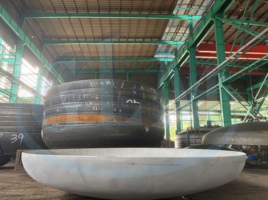 स्टेनलेस स्टील 304L Torispherical डिश सिर 4200mm व्यास 14mm मोटाई