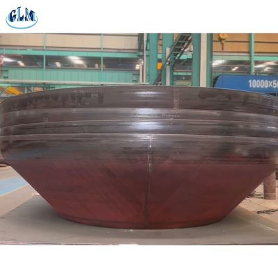 रिएक्टर टैंकों के लिए पॉलिश किए गए कार्बन स्टील के शंक्वाकार टैंक हेड और सीमित मोटाई नहीं