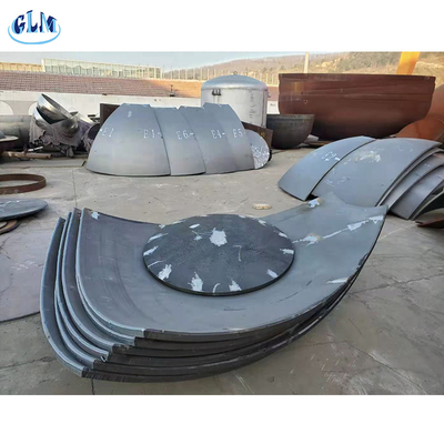 Sa516 Gr70 100 मिमी गोलार्ध टैंक सिर ASME स्टेनलेस स्टील डिश