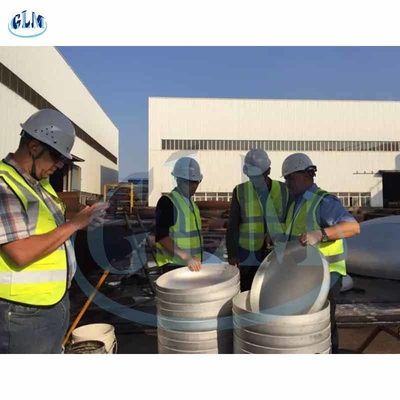 SS304 ASME 5000MM 40in धातु टैंक अंत टोपी पाइप फिटिंग के लिए अण्डाकार डिश अंत