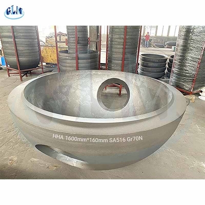 SA516 Gr70N 500 मिमी टॉरिस्फेरीकल डिश हेड डिश के प्रकार