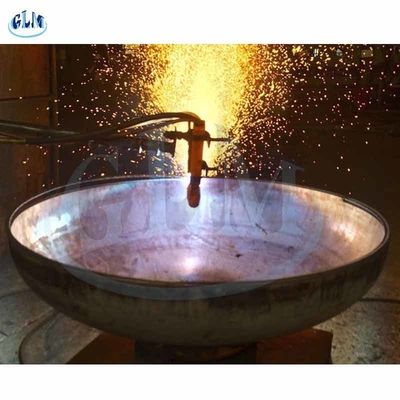 SA516 Gr70 300mm अर्ध दीर्घवृत्तीय डिश अंत सिर आयाम गर्म बनाने 89mm