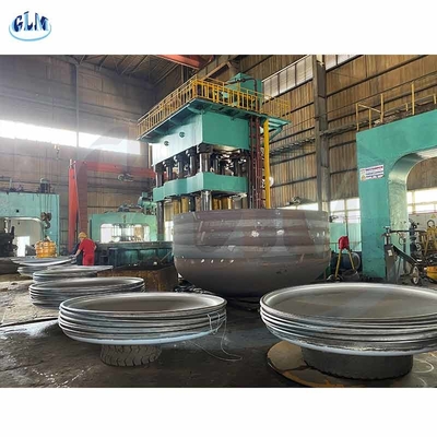 P355 GH EN10028-2 फ्लैट बॉटम डिश 2550 मिमी व्यास 50 मिमी मोटाई ISO 9001