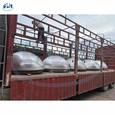 304/304L स्टेनलेस स्टील हेमिस्फेरिक हेड के साथ व्यास 3500 मिमी सिर