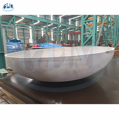 स्टेनलेस स्टील दीर्घवृत्तीय डिश अंत 2200mm व्यास 25mm मोटाई
