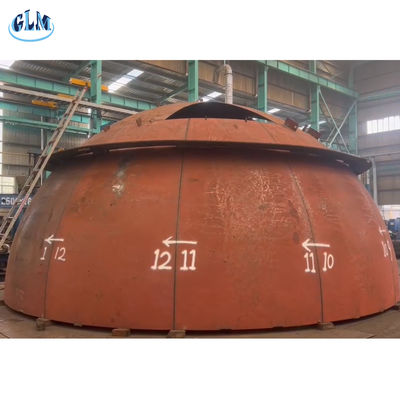 तेल और गैस उद्योग में उच्च तापमान उपकरण के लिए अनुकूलित स्प्लिट-पीस हेमिस्फेरिक हेड