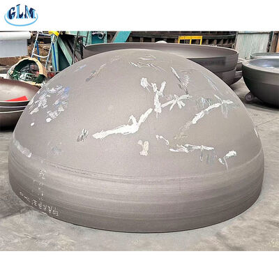 औद्योगिक जहाजों के लिए 2-300 मिमी मोटाई उच्च दबाव प्रतिरोध खंडित गोलार्ध टैंक हेड