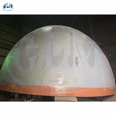 गोलार्ध में पकाने वाले टैंक के सिर
